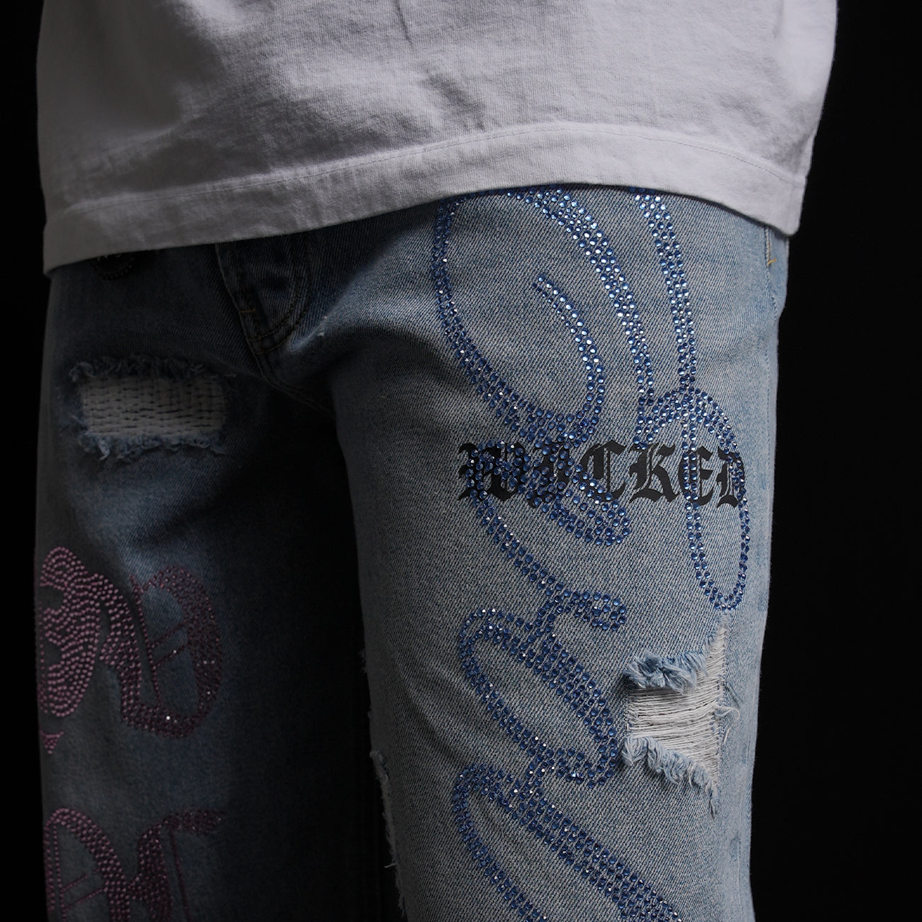 Evol Hearts Denim shorts