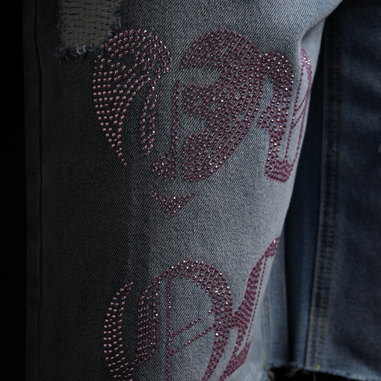 Evol Hearts Denim shorts