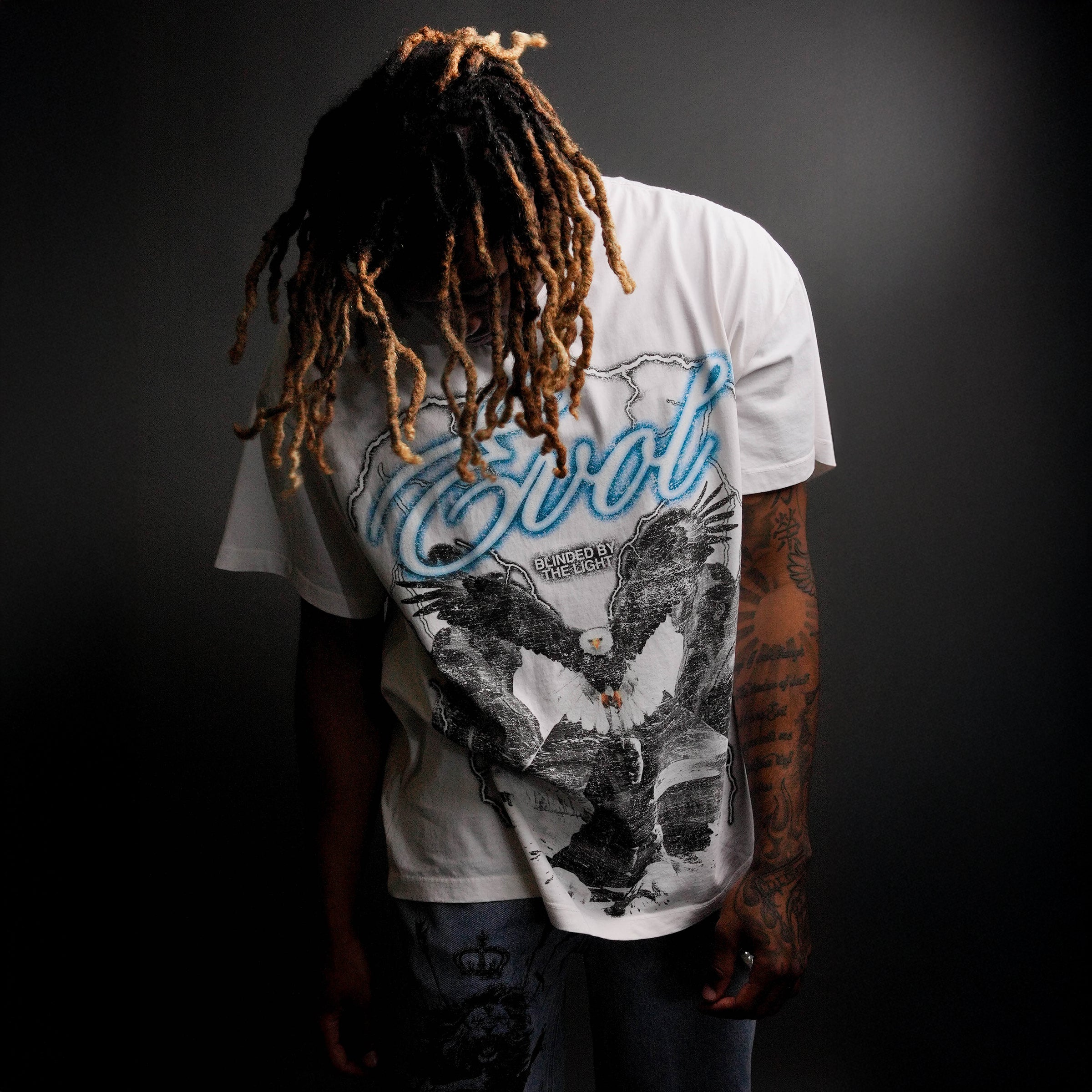 Blinded By The Light Tee -BONE