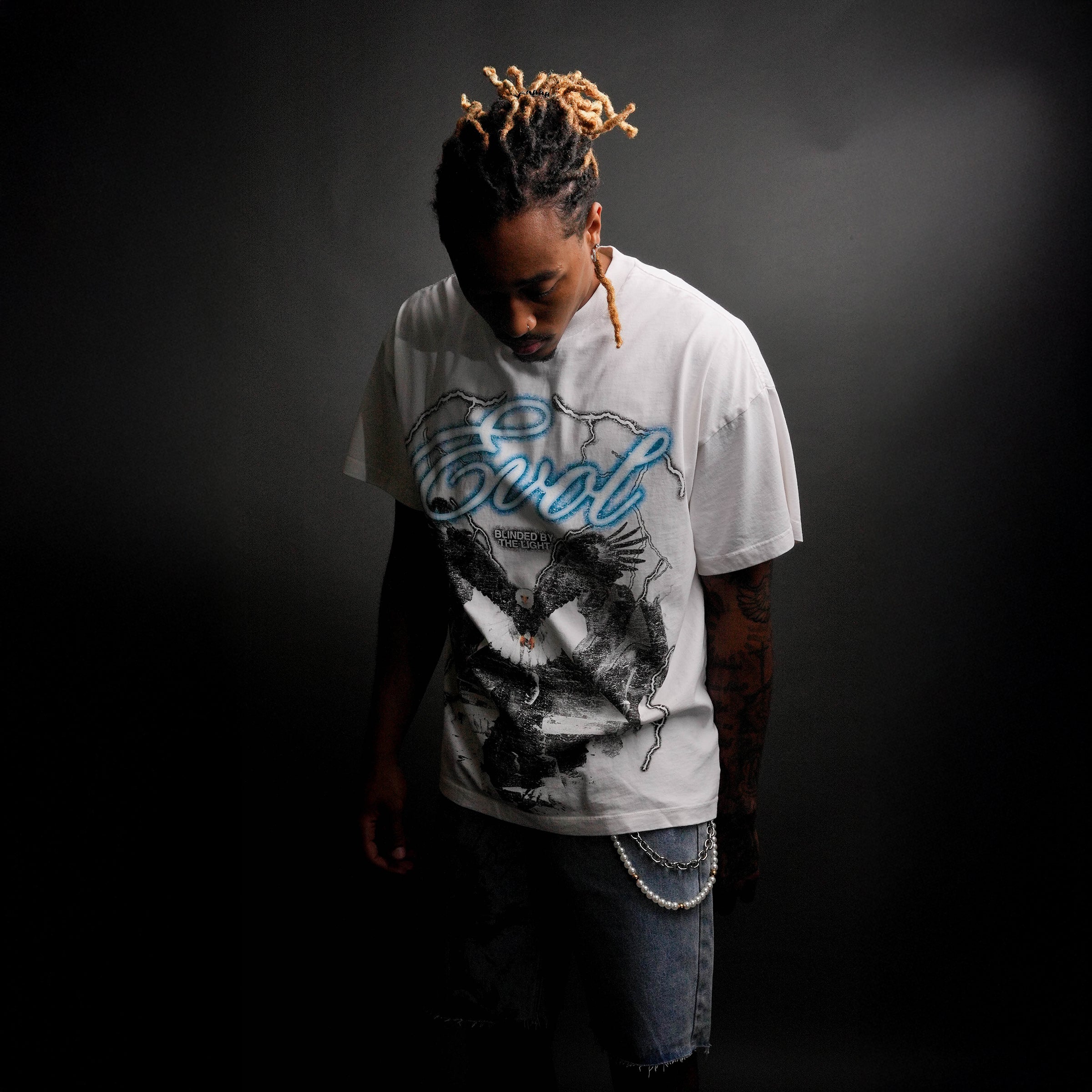 Blinded By The Light Tee -BONE