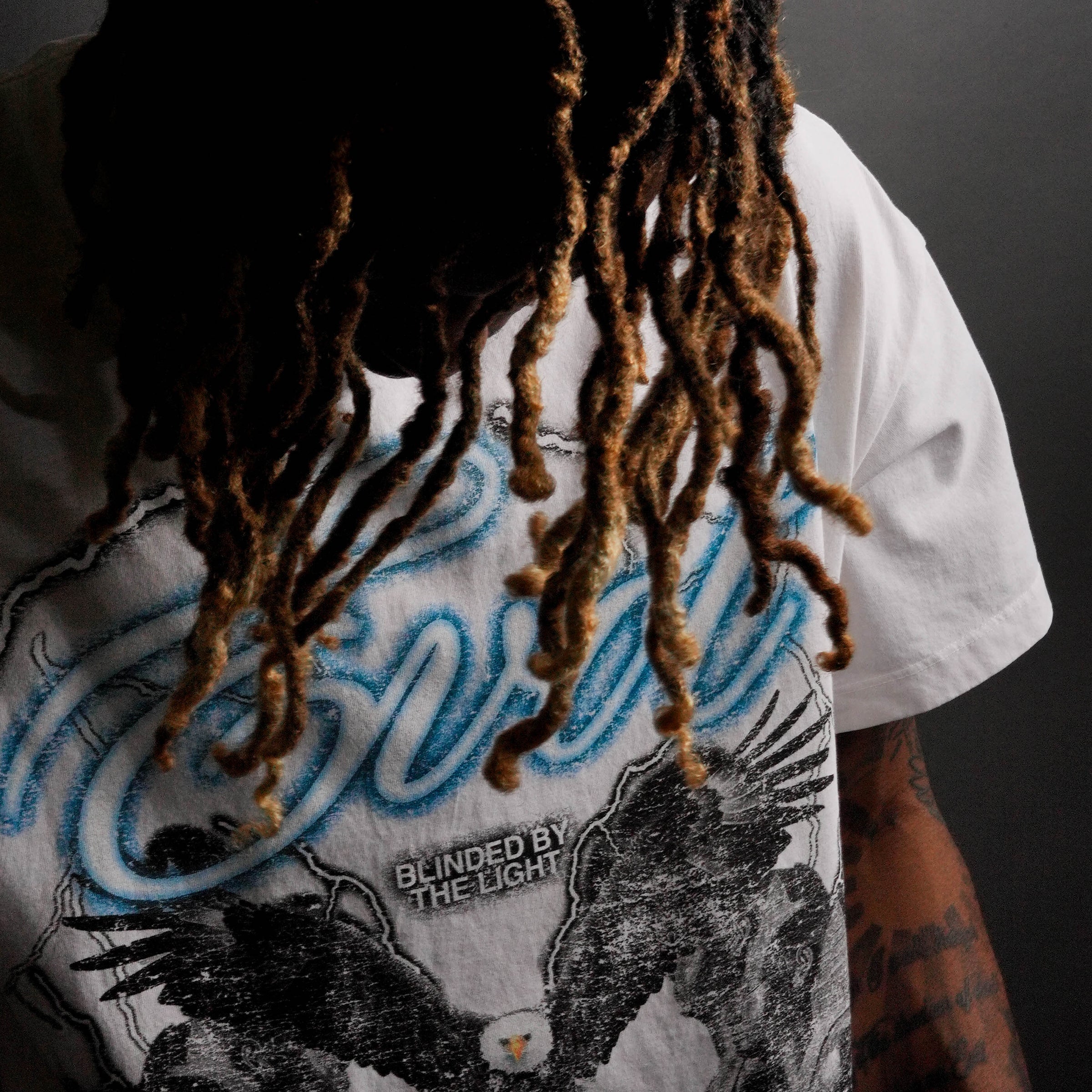 Blinded By The Light Tee -BONE