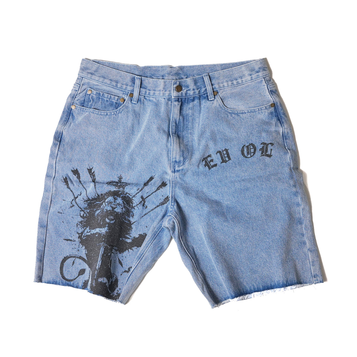 Evol Blue Denim Shorts